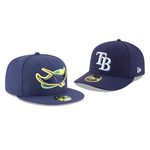 mlb坦帕湾光芒队帽子new era魔鬼鱼全封闭帽棒球帽