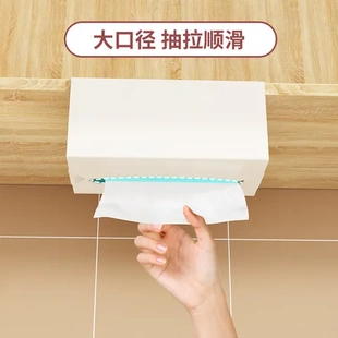 置物架悬挂挂架倒挂收纳盒纸巾盒抽纸纸盒厨房免打孔倒挂式洗脸巾