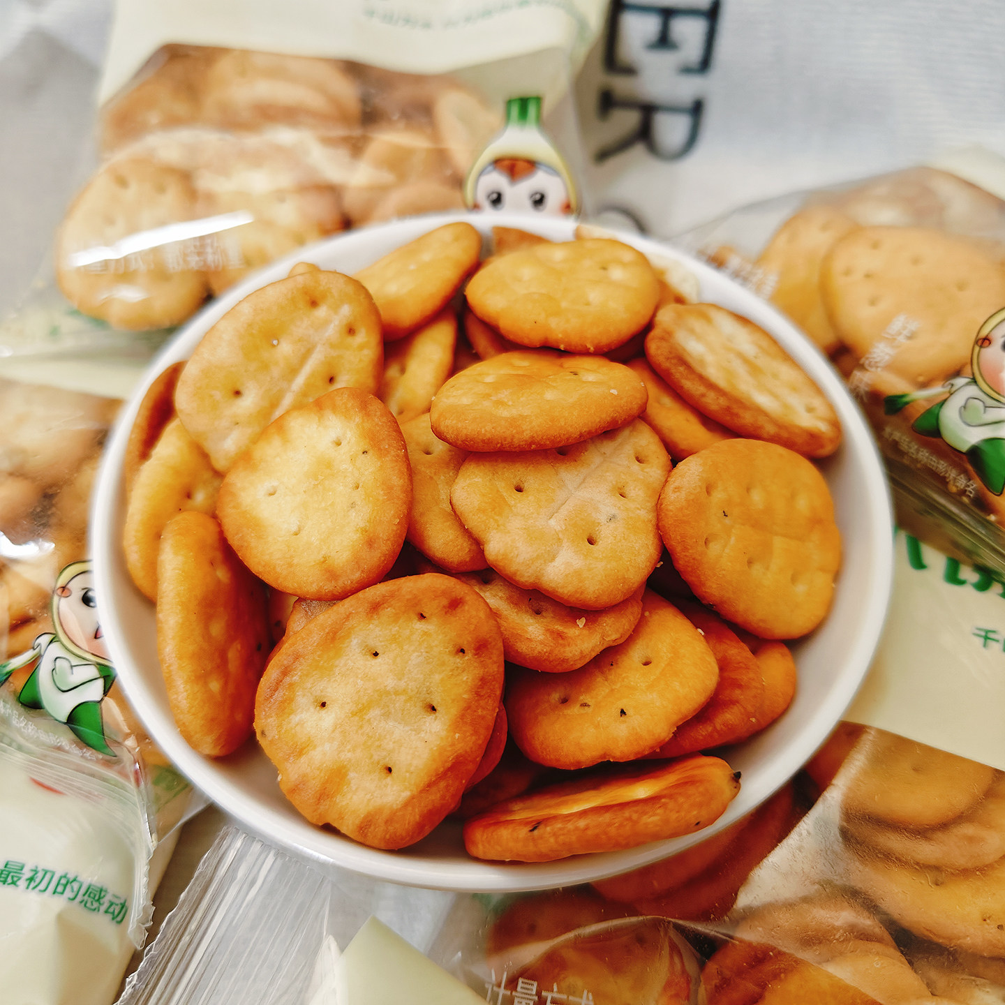 宁晨龙蔬菜小饼鲜葱味散装饼干