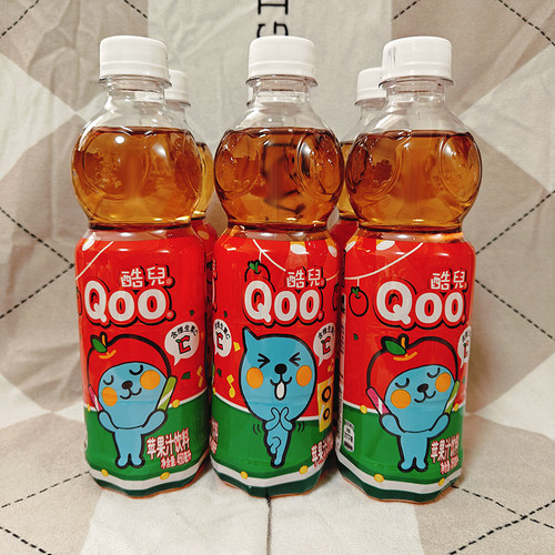 酷儿苹果汁饮料450ml瓶装果汁饮