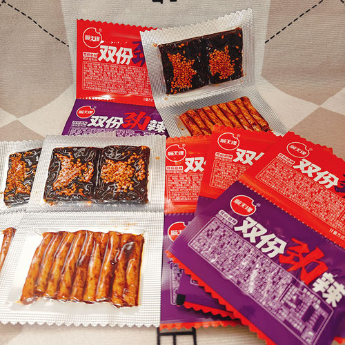 顺天缘双份劲辣辣条辣片零食