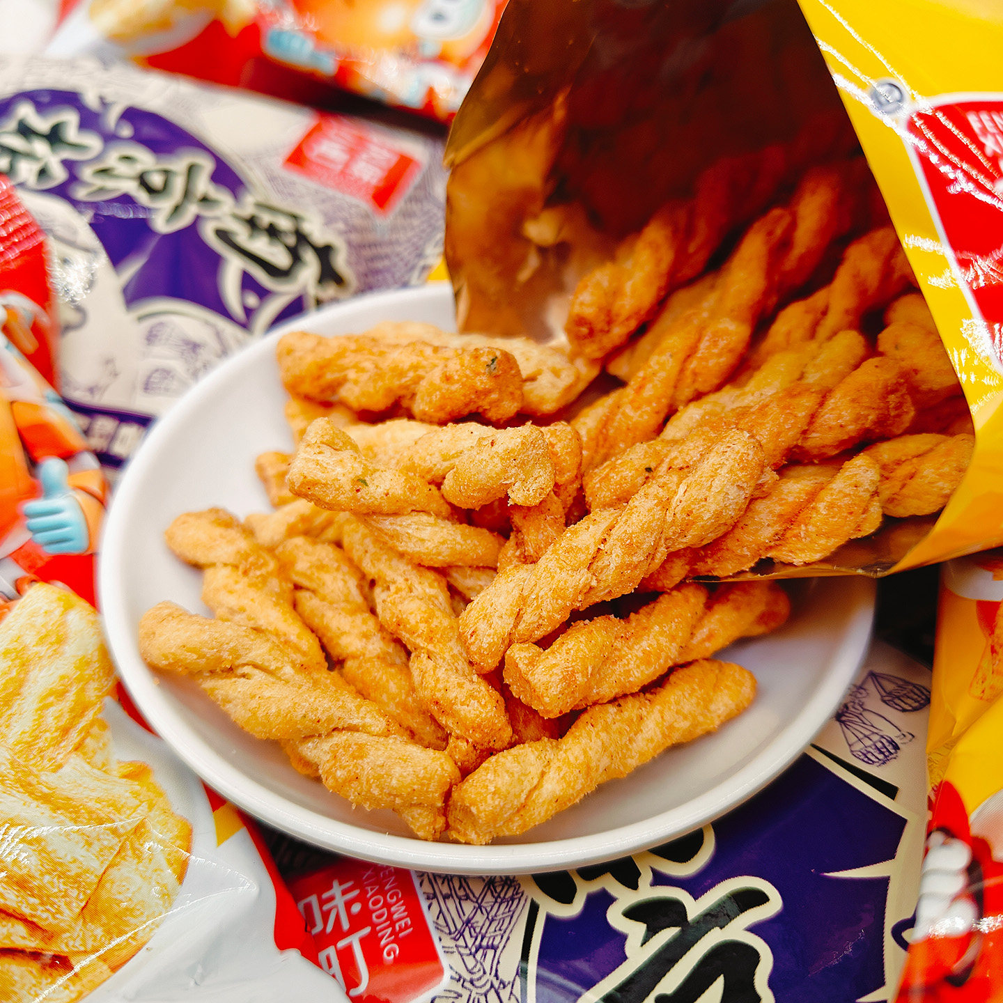 风味小町锅巴麻花脆片膨化食品