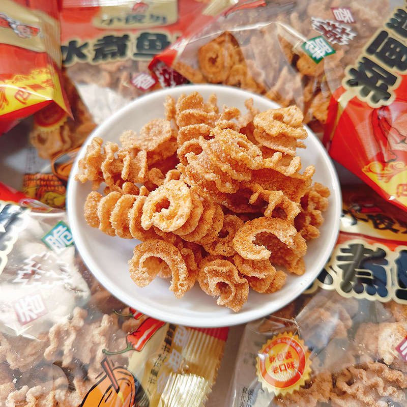 小俊男水煮鱼味香辣脆比萨卷怀旧儿时膨化食品解馋零食麻辣实惠,零食/坚果/特产,膨化食品,淘宝优惠券,粉丝福利购,淘宝优惠卷