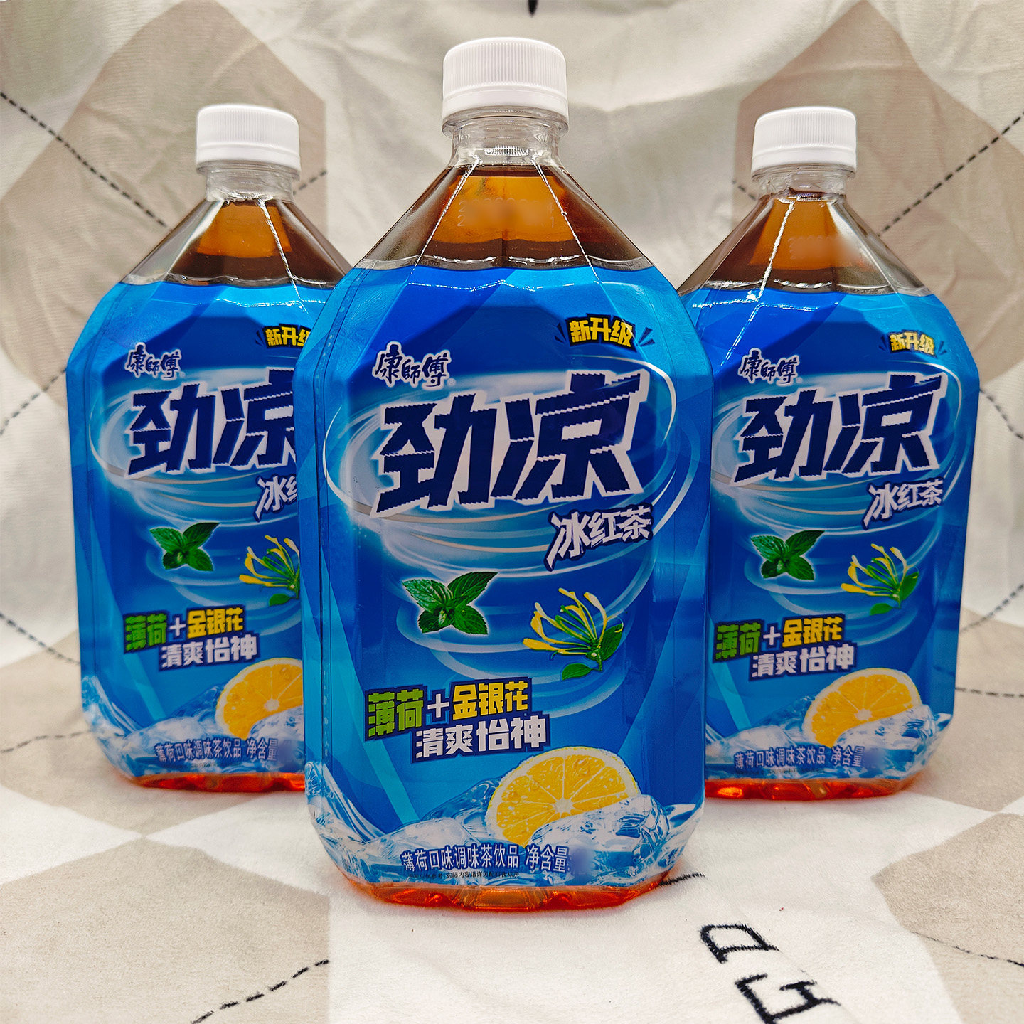 康师傅劲凉冰红茶1升清爽饮料