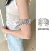 复古重工镂空浪漫花朵手镯小众设计感冷淡风简约手环韩系轻奢臂环