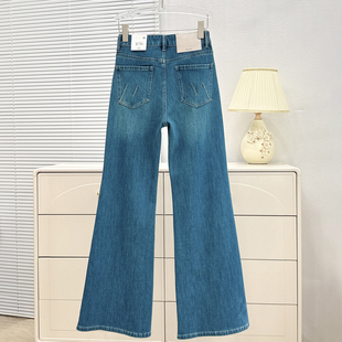 女2026新款 版 型超好看 微喇牛仔裤 92152 显瘦四面弹不贴腿喇叭裤