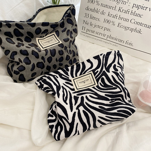 小白兔几灯芯绒豹纹韩国ins收纳