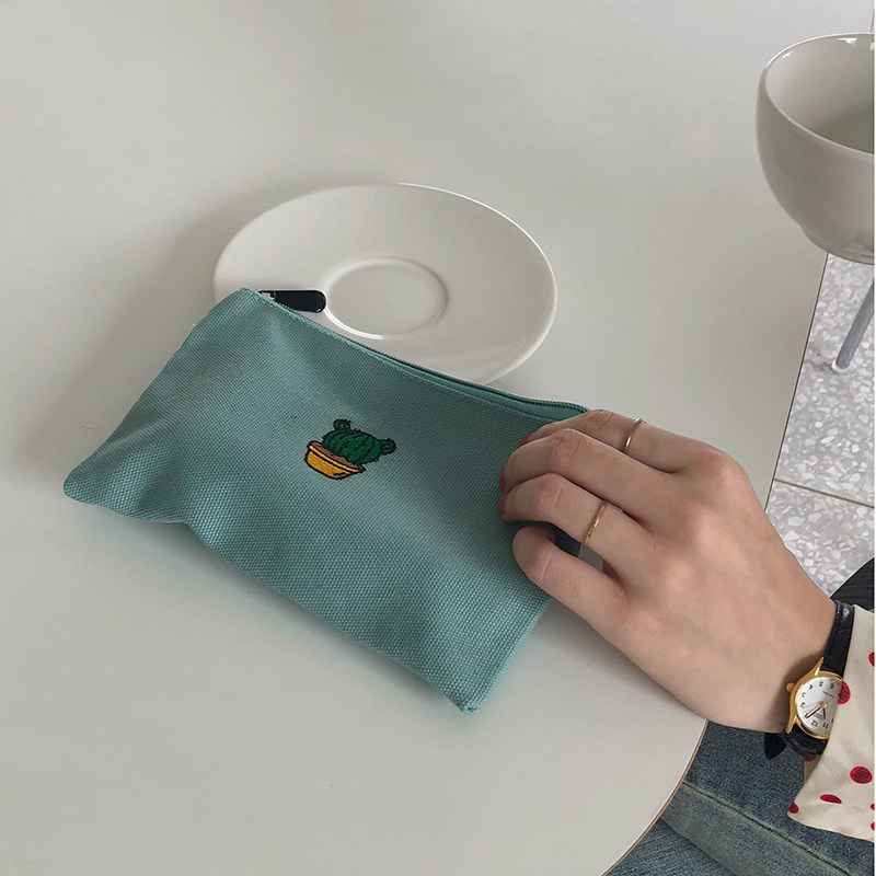 the republic of korea Sister Same item interest Cartoon Embroidery Small change Bosson girl literature clutch bag Mobile phone bag key casein the Leather/Lady bags/Men's bag, Wallet  category - from Buy2taobao.com to provide professional Taobao agent buy service