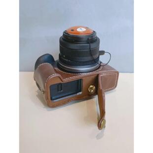 适用于佳能R50相机保护皮套底座半套便携可以直取电池三色配件100