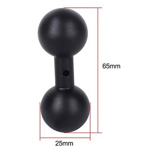 25mm17毫米双球头连杆铝合金摩托车手机导航运动相机支架金属配件