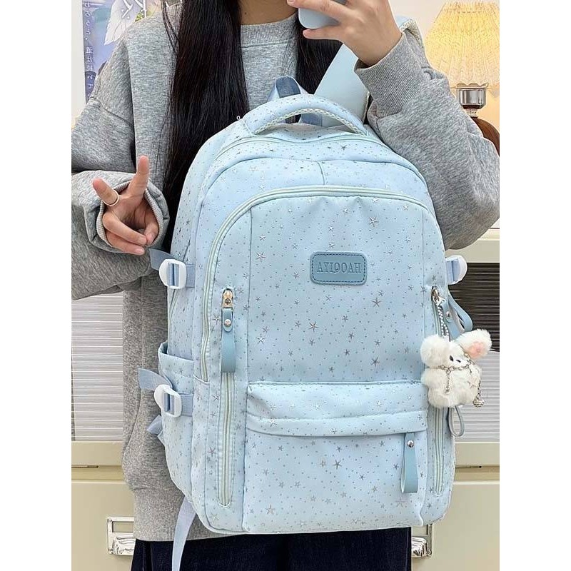 官方品牌日系新款双肩包ins书包大容量多层宽肩带星星高颜值电脑,箱包皮具/热销女包/男包,双肩背包,淘宝优惠券,粉丝福利购,淘宝优惠卷