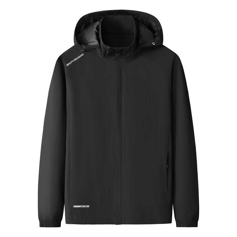 官方正品胖子哥2025年秋季新款男士加肥加大码运动休闲立领连帽夹