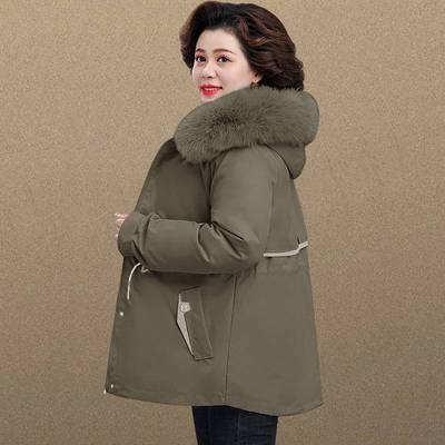 官方正品小个子妈妈冬装羽绒棉服2025新款中老年冬季棉衣外套短款