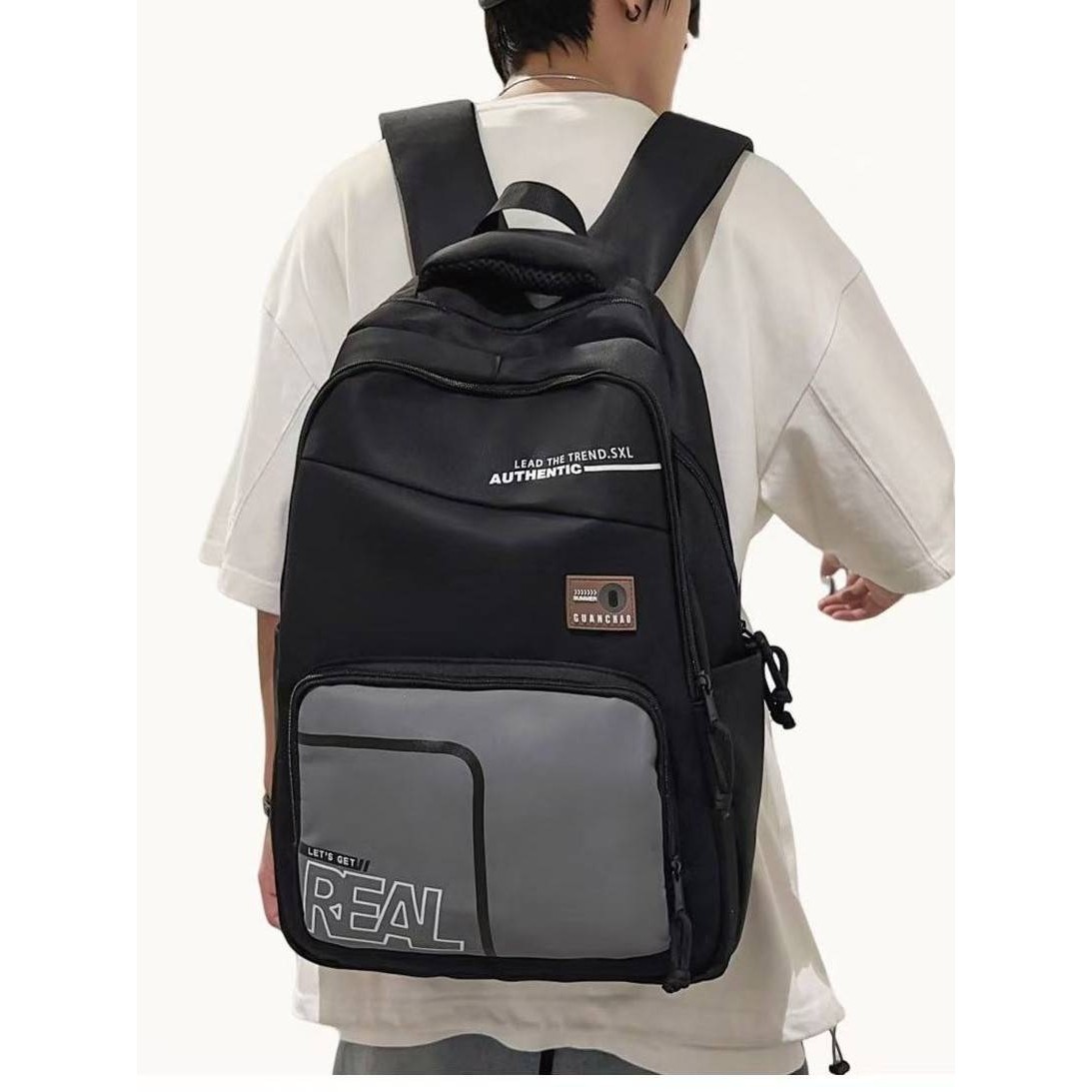 官方品牌韩版大容量简约设计感双肩包宽肩带轻便百搭大学生情侣休,箱包皮具/热销女包/男包,双肩背包,淘宝优惠券,粉丝福利购,淘宝优惠卷