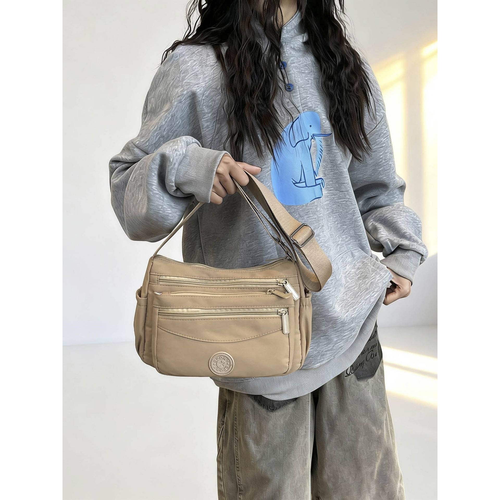 官方品牌百搭出行通勤包轻便防泼水尼龙布包新款女士单肩包休闲逛,箱包皮具/热销女包/男包,男士包袋,淘宝优惠券,粉丝福利购,淘宝优惠卷