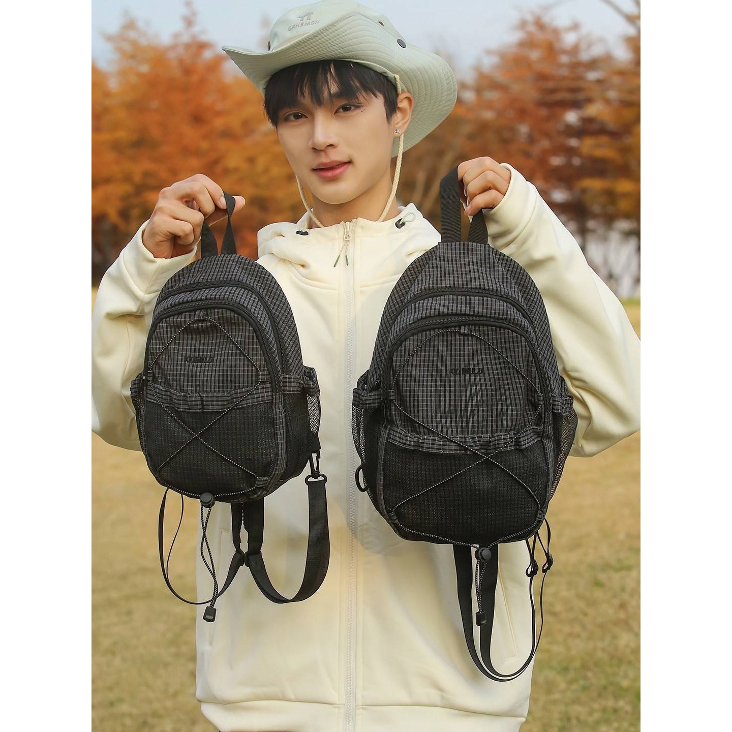 官方品牌新款山系露营抽绳胸包户外登山徒步多用途轻便情侣休闲小,箱包皮具/热销女包/男包,双肩背包,淘宝优惠券,粉丝福利购,淘宝优惠卷