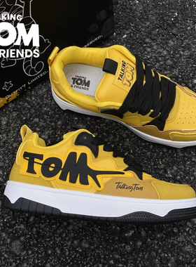 TALKING TOM汤姆猫情侣潮鞋男美式复古2025冬季百搭小众休闲板鞋