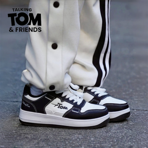 汤姆猫黑白熊猫板鞋运动休闲鞋男