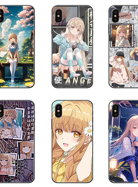 适用邻家的天使大人美少女椎名真昼保护套苹果15vivo华为mate60ppro红米三星S23S24小米iPhone16promax手机壳