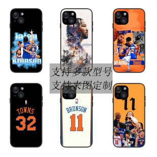 适用尼克斯布伦森唐斯冠军iphone17promax球衣手机壳16创意磁吸保护套17pro15全包14plus防摔13小众12