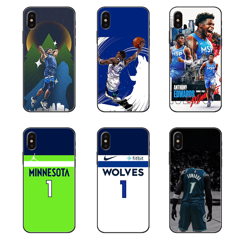 适用森林狼Edwards安东尼爱德华兹球星保护套苹果7vivo华为mate60ppro红米三星S24小米iPhone15pro手机壳