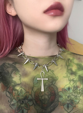 CHOKER欧美辣妹款铆钉蹦迪项链
