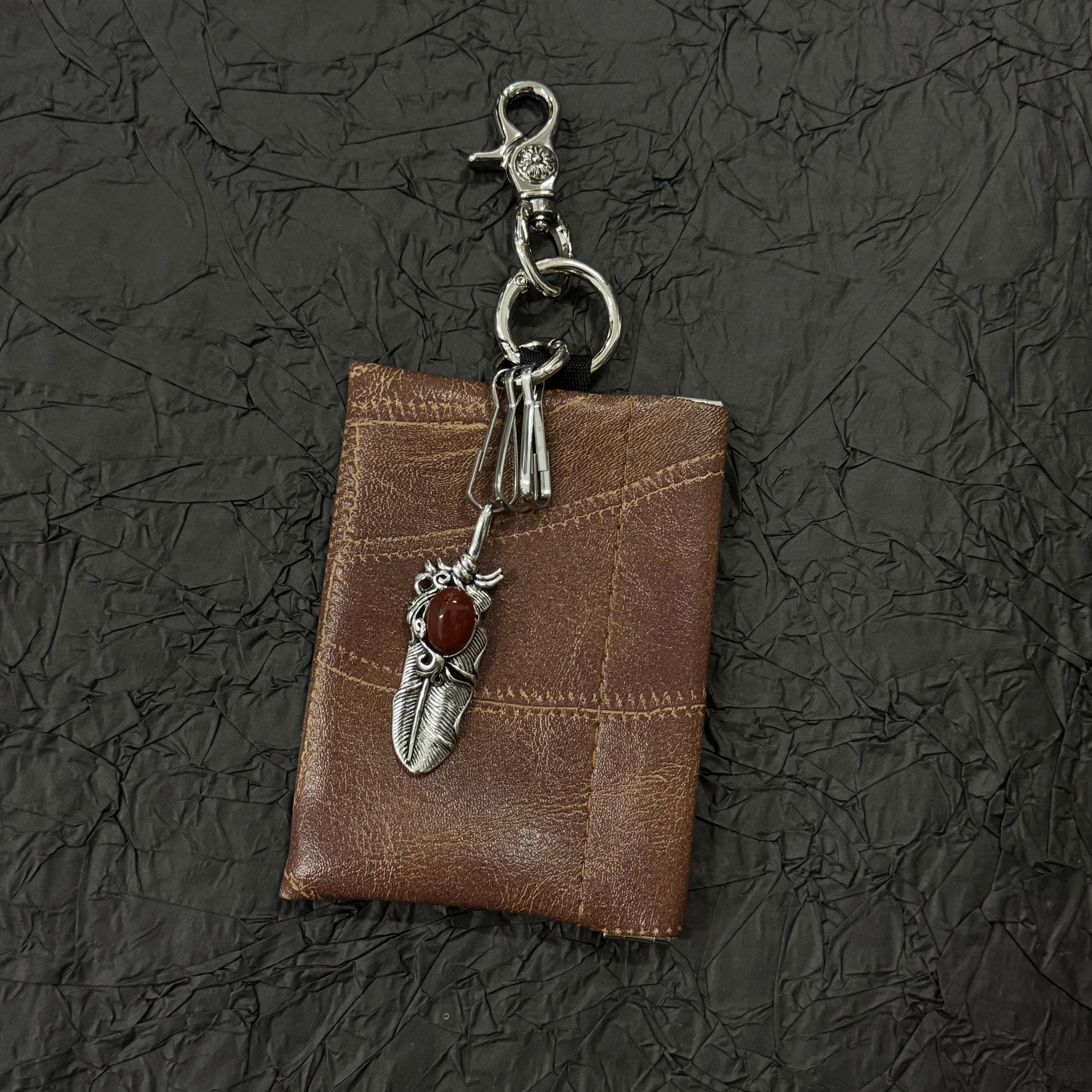 高级感cleanfit黑色小包钥匙扣