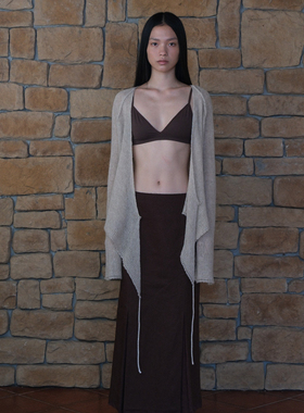 VERSO 25SS 新品代购 REVERSIBLE LINEN MOHAIR CARDIGAN