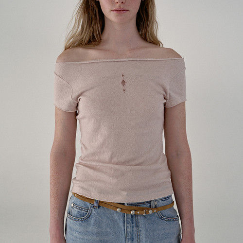 25ss 新款verso 打底弹力修身半截袖上衣叠穿打底