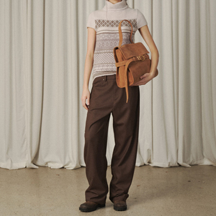 VERSO 25FW 秋冬韩国直邮买手店代购 圆边羊毛裤