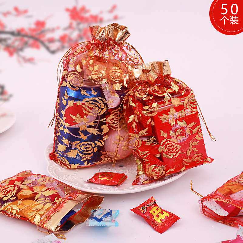 marry candy Yarn bag wedding Candy box originality gift Chinese style candy peanut packingin the Festive supplies/Gift , Sugar Box/Sugar Box Accessories  category - from Buy2taobao.com to provide professional Taobao agent buy service