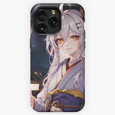 亮面菲林硬壳动漫女孩手机壳iphone16苹果15pro适用iQOO12二次元Reno11小米14红米k70荣耀80一加10华为mate40