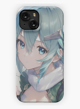 亮面菲林硬壳15ProMax手机壳适用苹果14Plus刀剑神域iPhone13华为P6013朝田诗乃vivo一加ace3v小米12动漫oppo