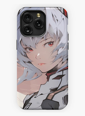 亮面菲林硬套eva福音战士手机壳适用15ProMax苹果14Plus绫波丽iPhone13华为P60动漫vivo一加10小米12卡通oppo