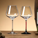 2025新款 勃艮第葡萄酒高脚杯 水晶红酒杯轻奢高级感家用醒酒器套装