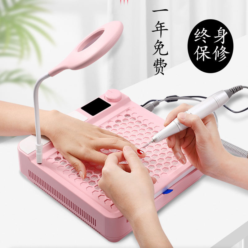 卸甲机器家用美甲打磨机吸尘器一体专用指甲电动粉尘死皮练习