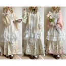 九御华裳原创汉洋折衷明制交领琵琶袖 加绒斗篷马面罩裙洛丽塔秋冬