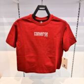 百搭舒适纯棉短袖 Converse匡威26年专柜儿童新年款 时尚 CV2612820