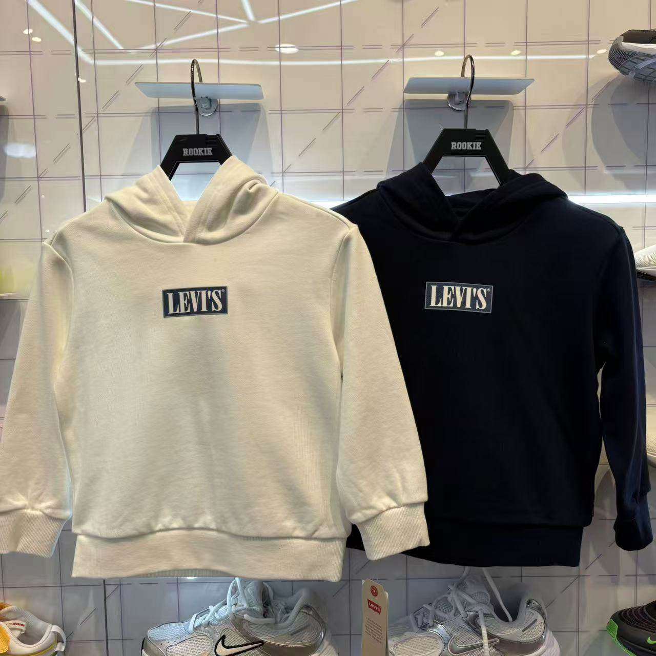 Levis李维斯25年秋冬男女童舒适百搭时尚针织连帽卫衣LV2542072,童装/婴儿装/亲子装,T恤,淘宝优惠券,粉丝福利购,淘宝优惠卷