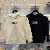 Levis李维斯25年秋冬男女童舒适百搭时尚 针织连帽卫衣LV2542072