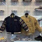 Levis李维斯25年秋冬新品 男女童时尚 百搭双面穿梭织棉服LV2542308