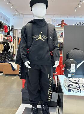 JORDAN25秋冬款儿童加绒卫衣时尚舒适百搭连帽上衣 JD2542219