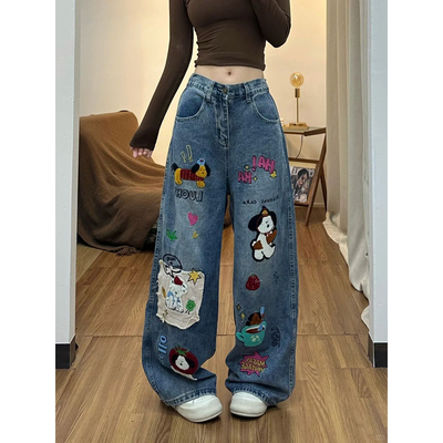 美式小狗牛仔裤女2026春