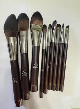 三熹玉正品3CE9支化妆刷动物毛眼影套刷子散粉刷套刷美妆工具