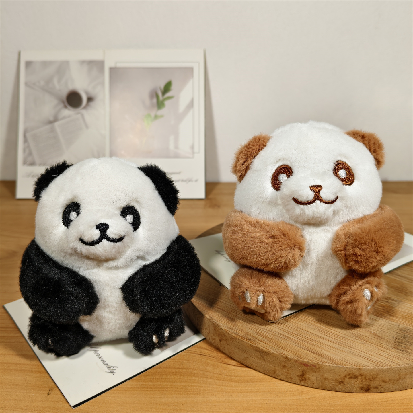 可爱熊猫毛绒挂件背包书包挂饰