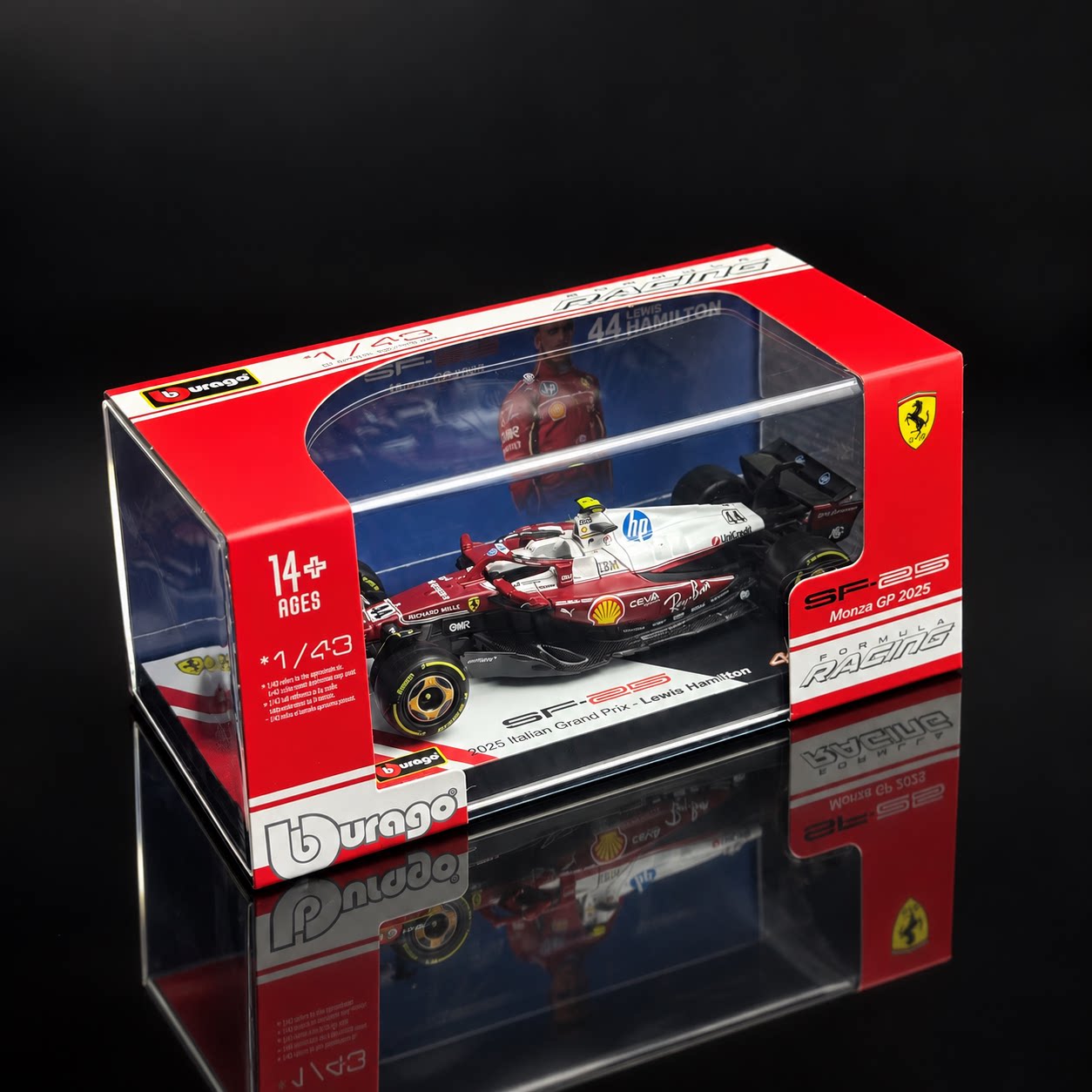 现货比美高1:43法拉利SF25蒙扎F1赛车汉密尔顿合金模型精装