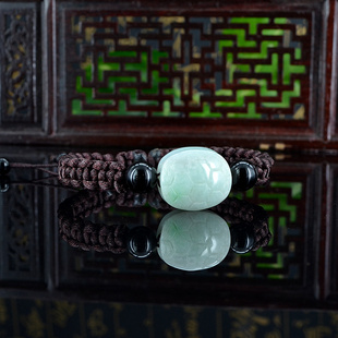 天然a货翡翠龟壳手链A货缅甸玉龟甲手串富甲天下手链2715