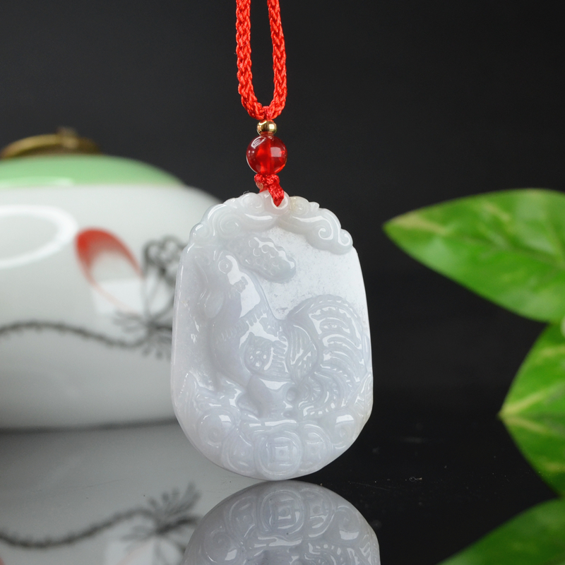 天然a货翡翠鸡挂件缅甸吊坠玉12生肖鸡牌男女款时尚玉坠玉佩礼物