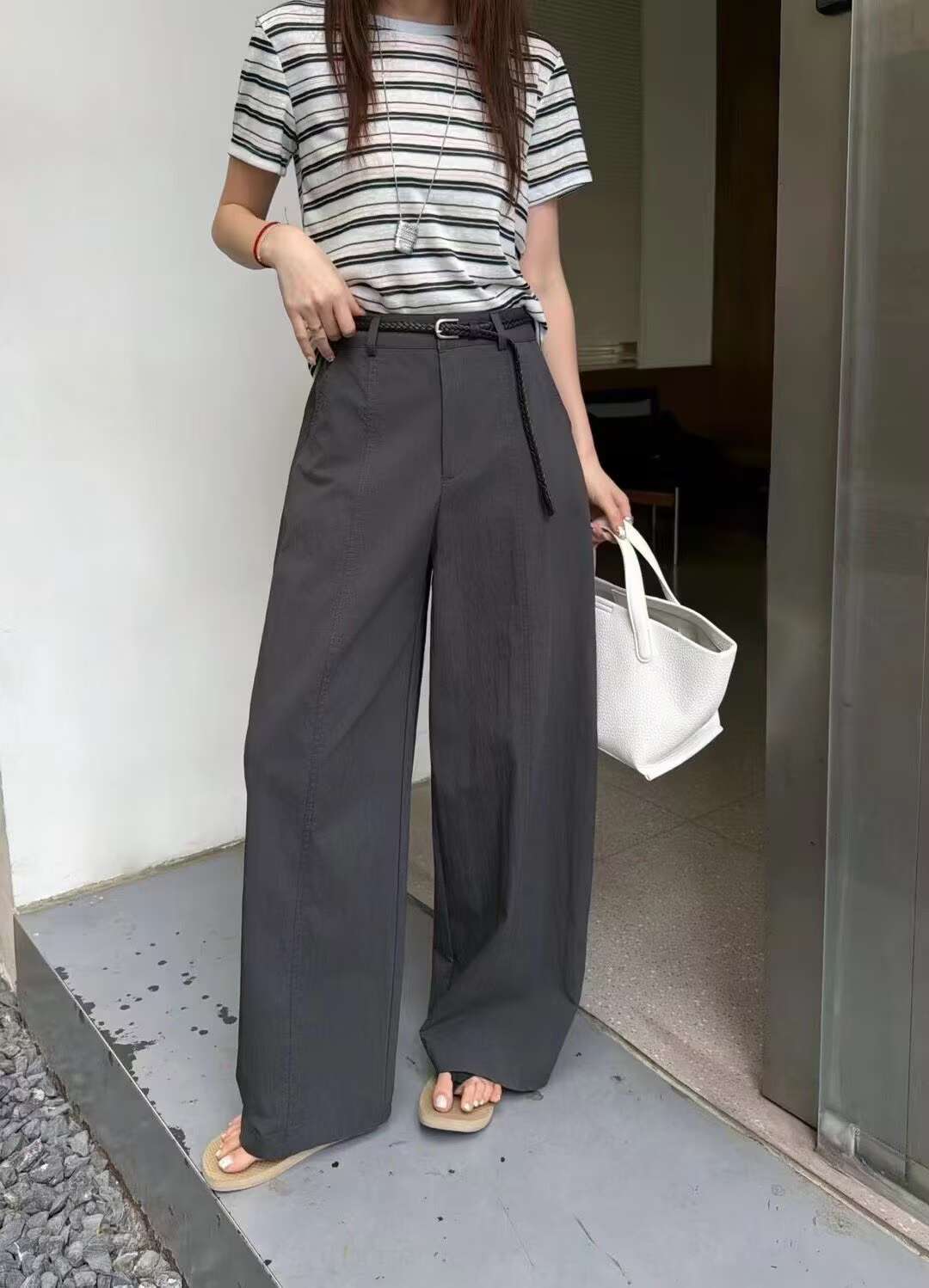 名欧夏季新款K2730时尚休闲宽松显瘦女裤子显瘦舒适长裤