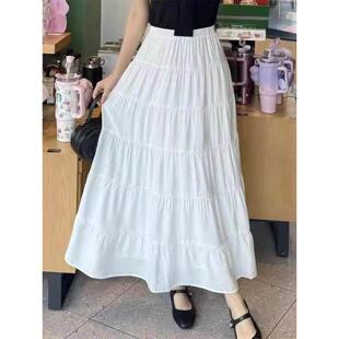 优雅高腰显瘦中长款 百褶半身裙女120033 2026夏新款 阿玛施专柜同款